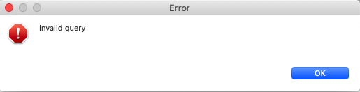 Query Error