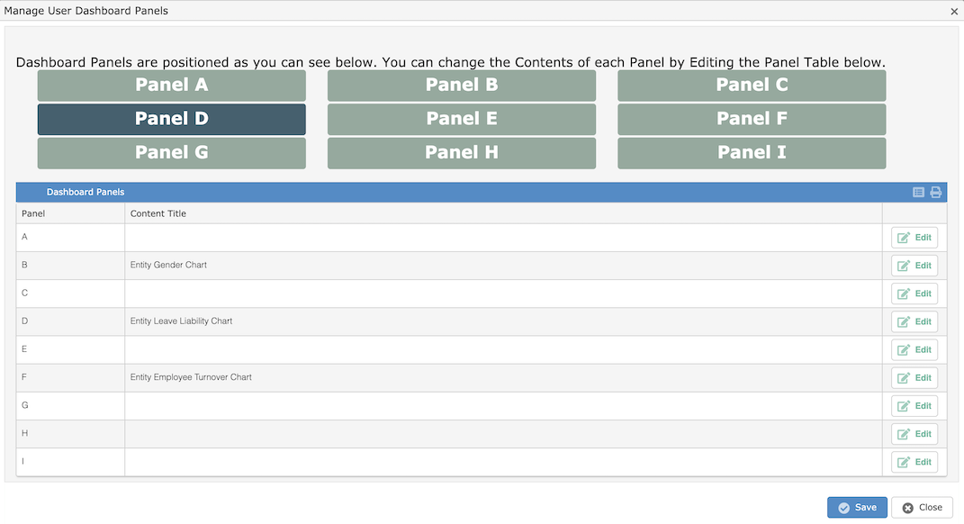 Panel Selector