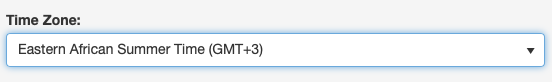 TimeZone attribute shown on Form